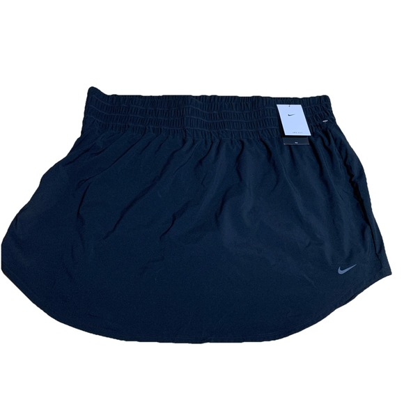 Nike One Skort Women's Plus Size 2X Black Dri-FIT Ultra High-Rise FV5569-010 NWT - Picture 1 of 7